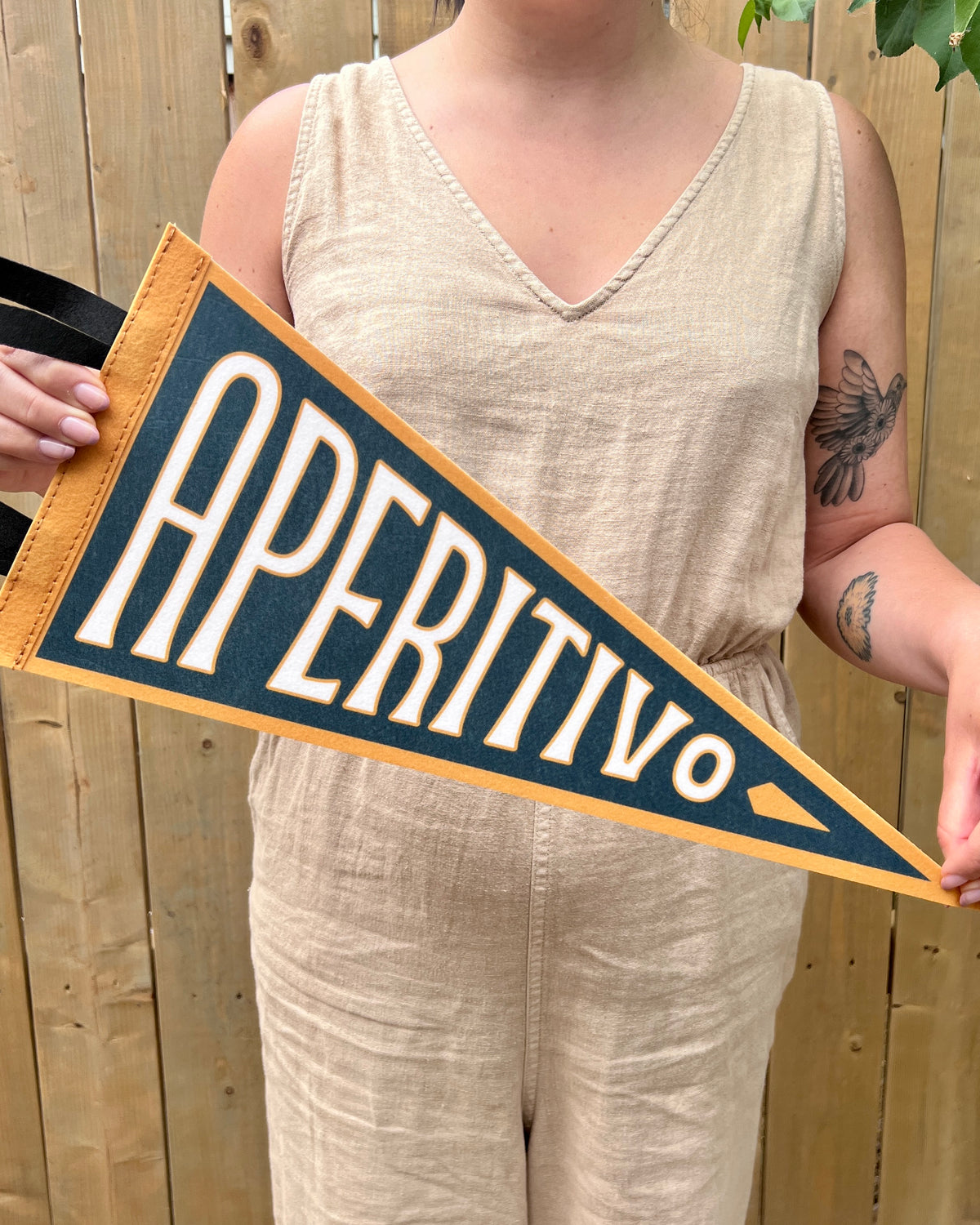 'Aperitivo' Felt Pennant